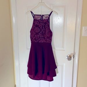 Burgundy party dress from FRANCESCA’S — NEW WITH TAGS